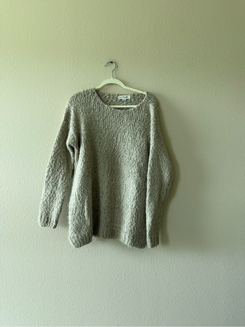 Cozy Neutral Bouclé Sweater - Women's Beige